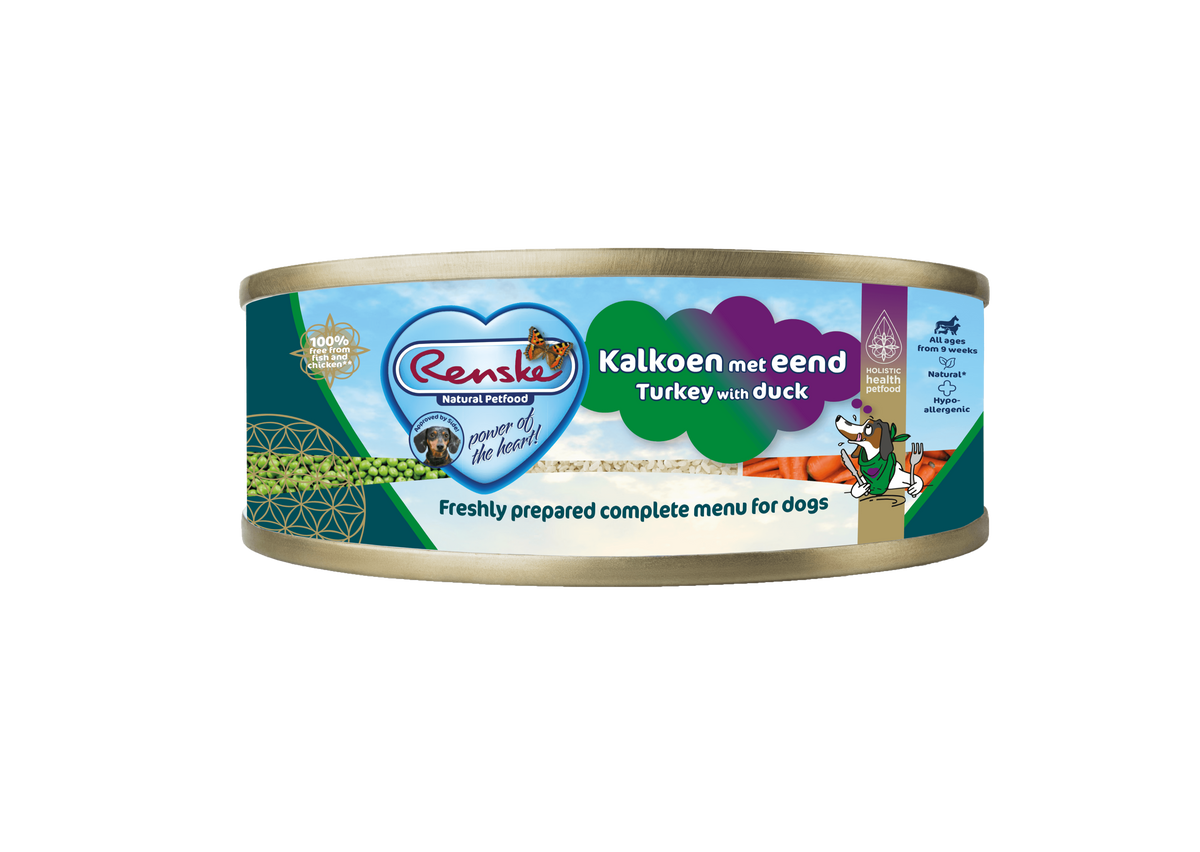Renske Fresh Turkey with Duck - Can 95 grams (24 pieces)