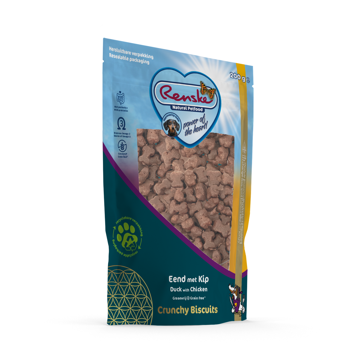 Renske Healthy Treats Crunchy Duck with Chicken 200 gram