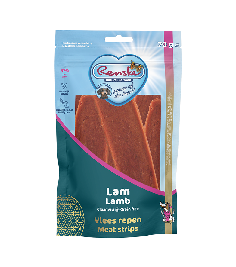 Renske Healthy Reward Meat Strip - Lamb 70 grams