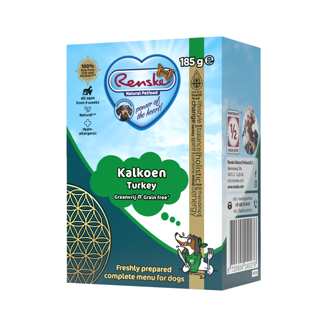 Renske Fresh Turkey Grain-Free - Tetra 185 grams (24 pieces)