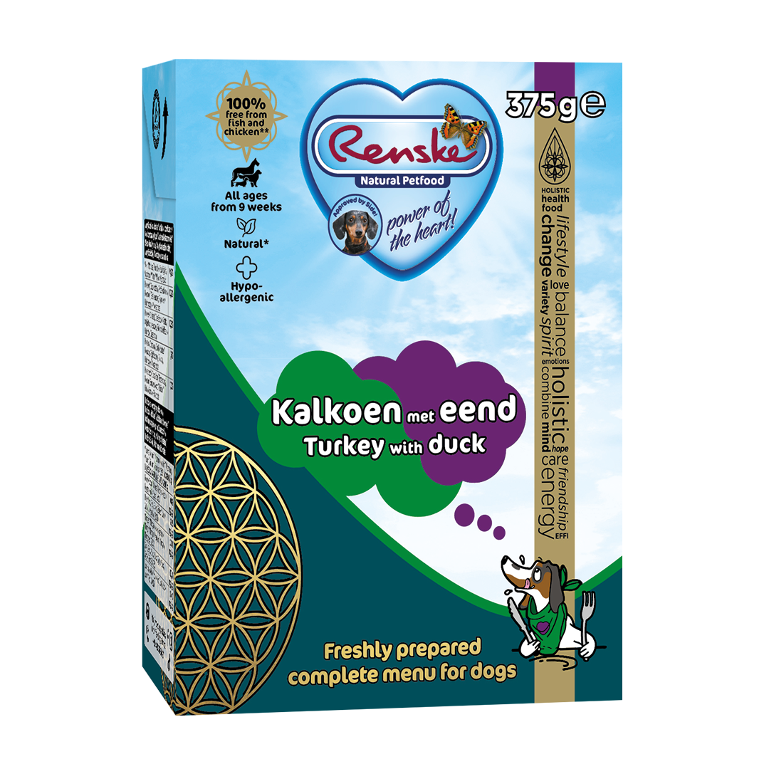 Renske Fresh Turkey with Duck - Tetra 375 grams (12 pieces)