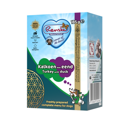 Renske Fresh Turkey with Duck - Tetra 185 grams (24 pieces)