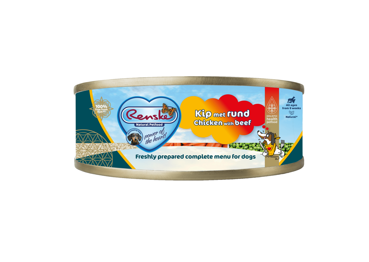Renske Fresh Chicken with Beef - Can 95 gram (24 pieces)