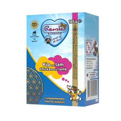 Vers bereide Kip met lam (puppy) - tetra 185 gram (24 stuks)