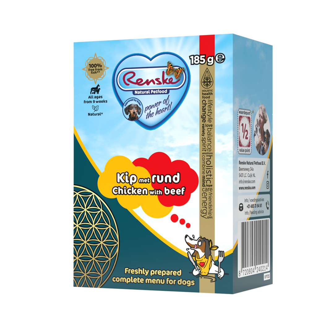 Renske Fresh Chicken with Beef - Tetra 185 grams (24 pieces)