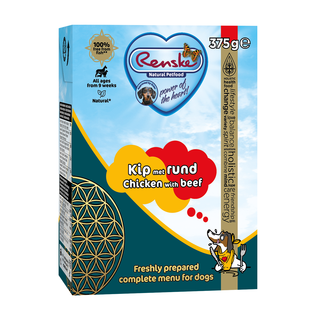 Renske fresh chicken with beef - Tetra 375 grams (12 pieces)