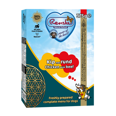Vers bereide Kip met rund - tetra 375 gram (12 stuks)