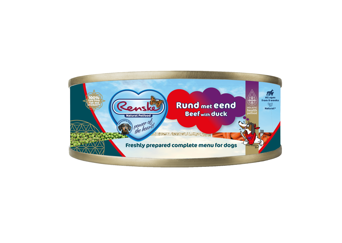 Vers bereide Rund met Eend - Blik 95 gram (24 stuks)