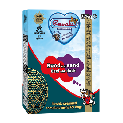 Renske Fresh Beef with Duck - tetra 375 grams (12 pieces)