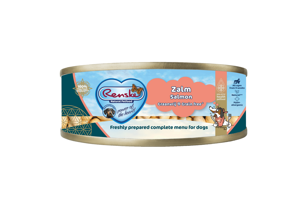 Renske Fresh Salmon Grain-Free - Can 95 grams (24 pieces)
