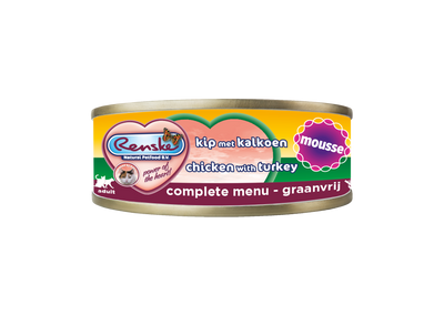Renske Cat Fresh Chicken with Turkey - Mousse 70 gram (24 pieces)