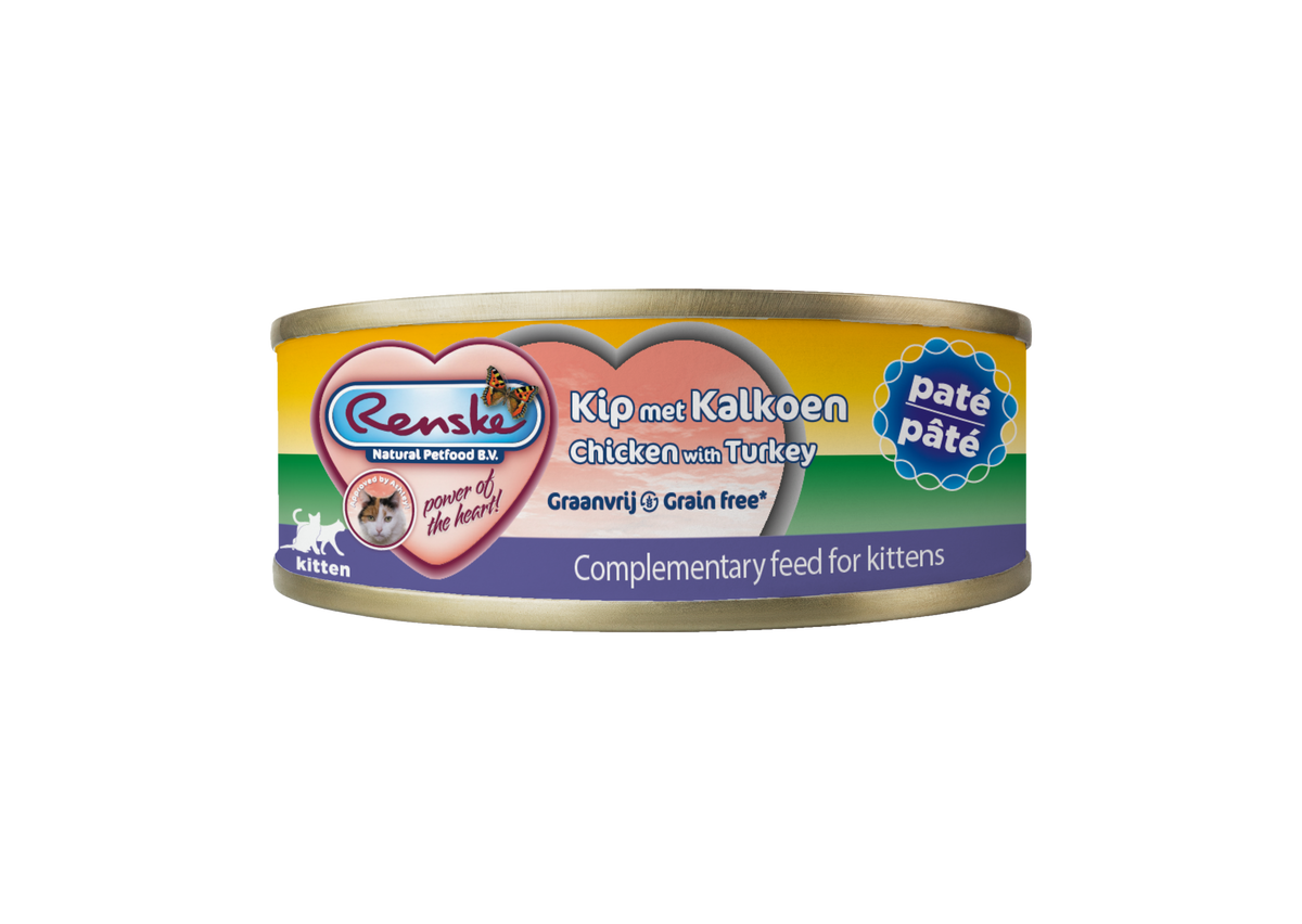 Renske Cat Kitten Fresh Chicken with Turkey - 70g (24 pieces) BBE DISCOUNT 11-7-26