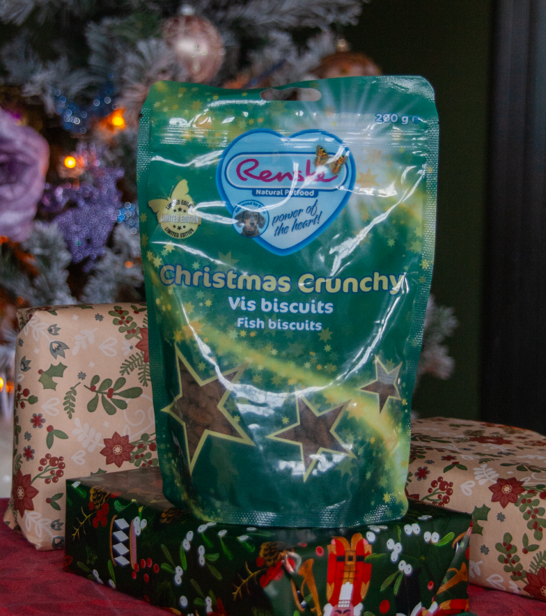 Kerst Crunchy - Vis Biscuits 200 gram