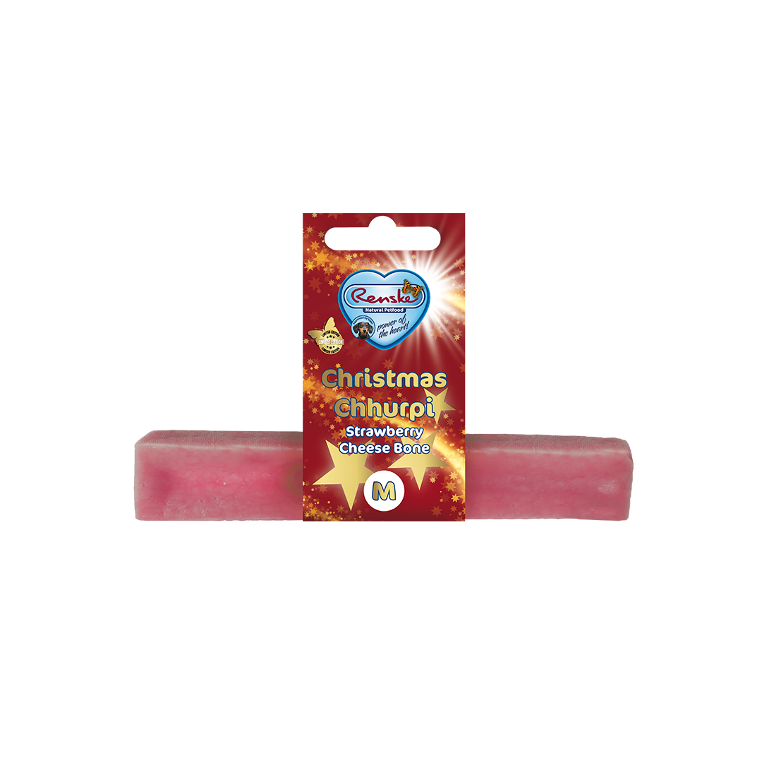 Christmas Chhurpi for dogs - Strawberry M