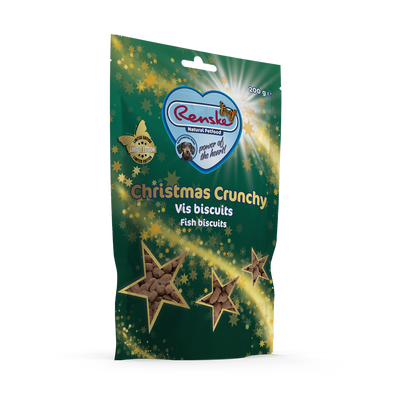 Renske Christmas Crunchy for dogs Fish Biscuits 200 gram