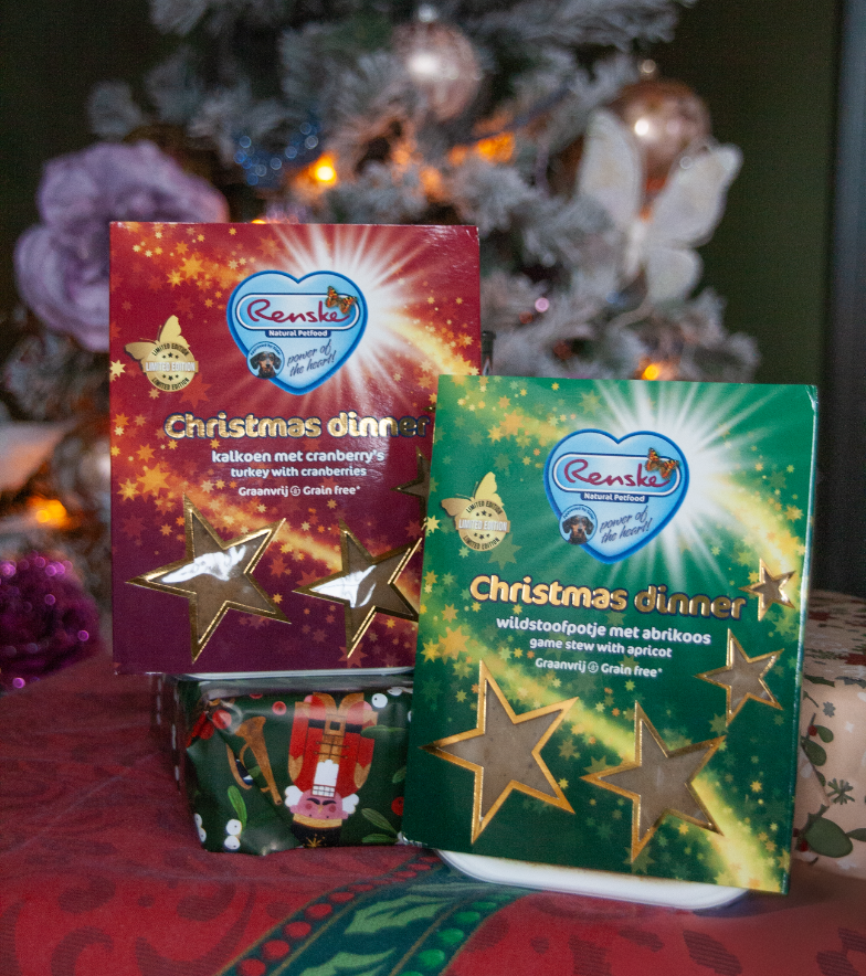 Renske Vers Gestoomd Kerstdiner voor de hond - Kalkoen met Cranberry (10 stuks)