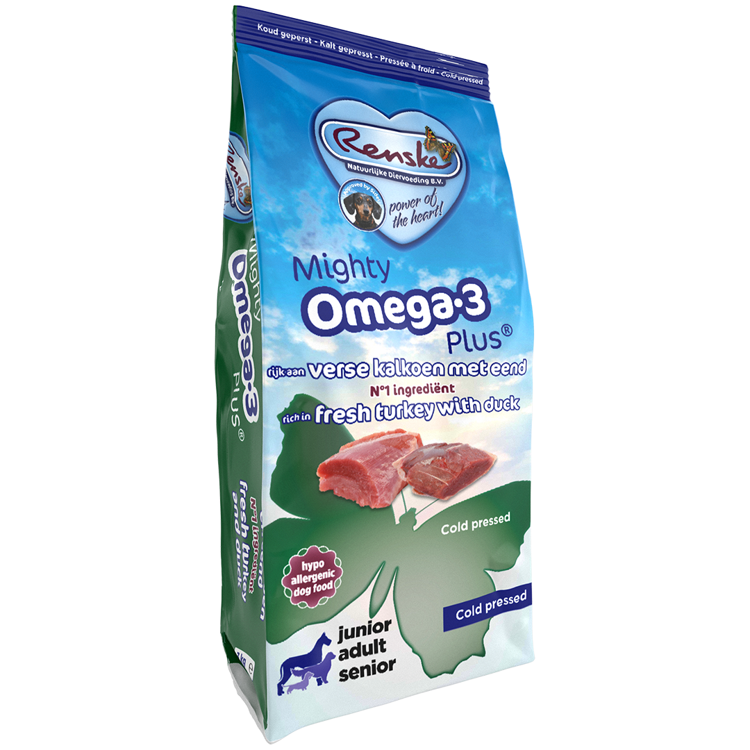Mighty Omega Plus - Kalkoen & Eend Koudgeperst