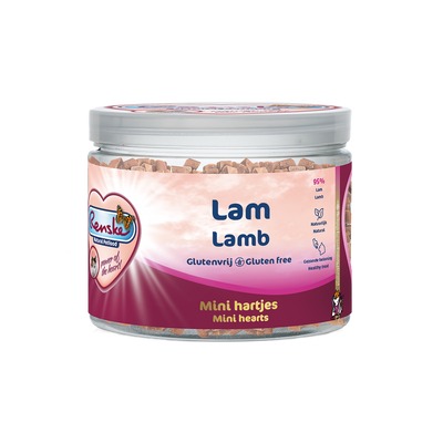 Renske Healthy Treat Cat Meat Hearts - Lamb 100 gram