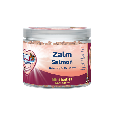 Renske Healthy Reward Cat Meat Hearts - Salmon 100 gram