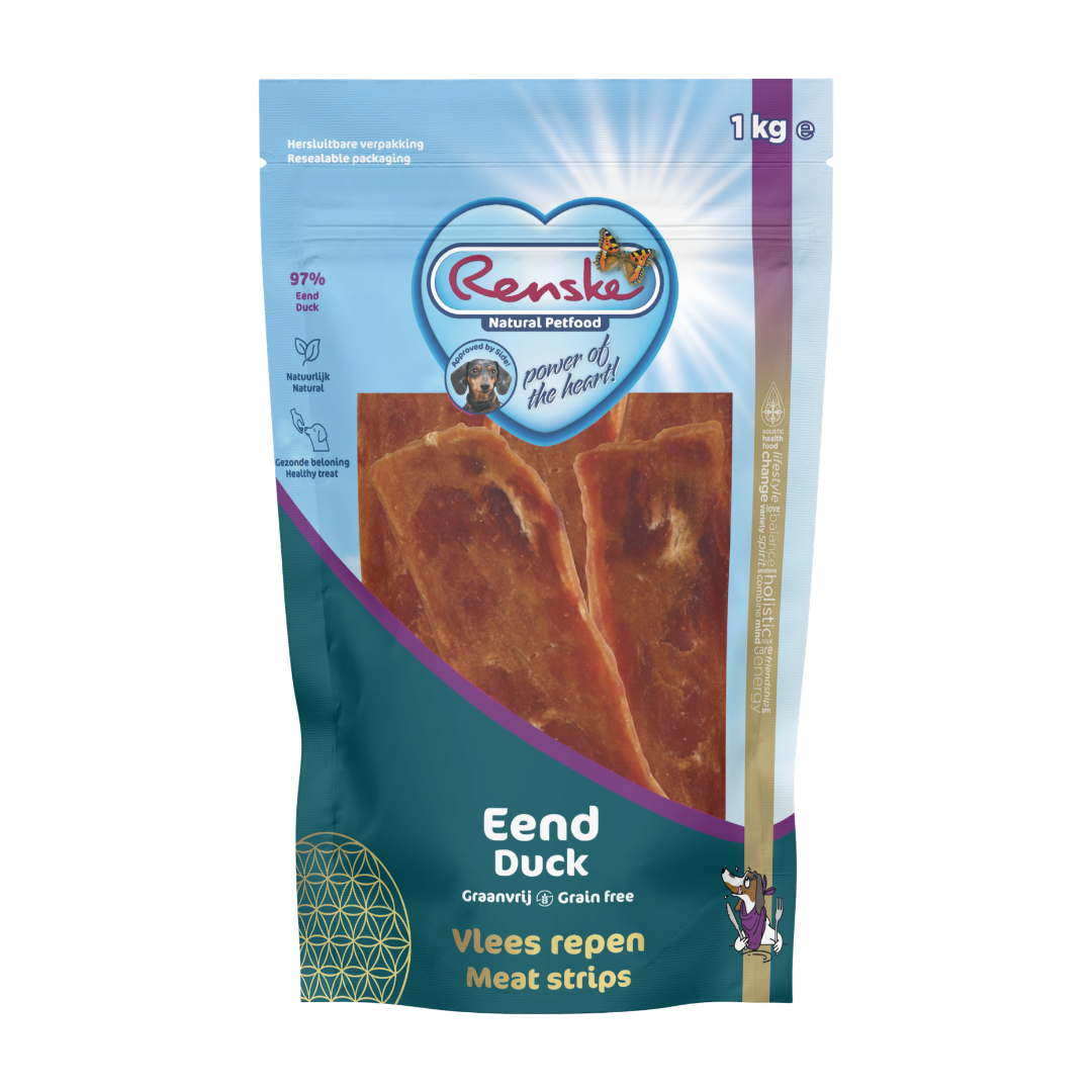 Renske Healthy Reward Meat Strip - Duck 1 kilogram