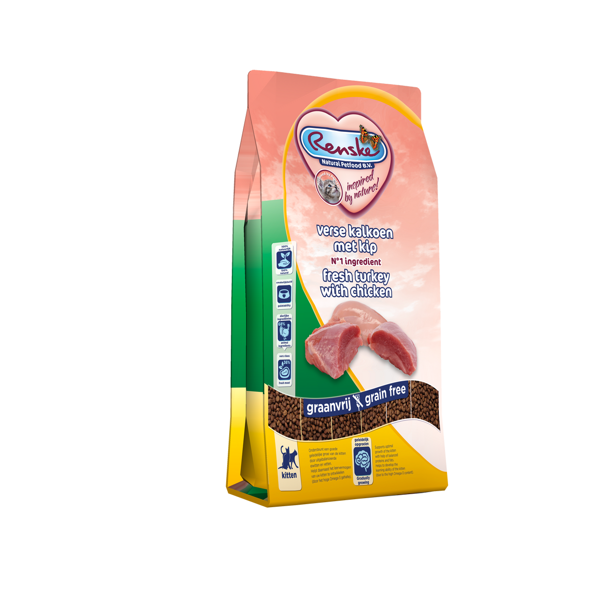 Renske Super Premium - Kitten - Fresh Turkey with Chicken