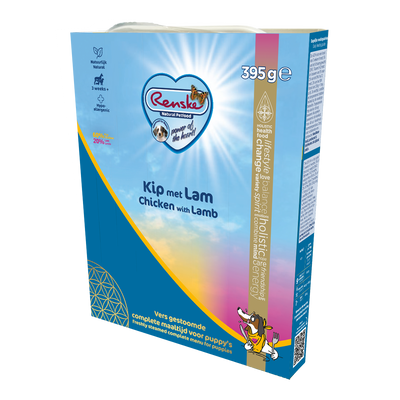Renske Fresh Steamed Chicken and Lamb - Puppy 395g (10 pieces)