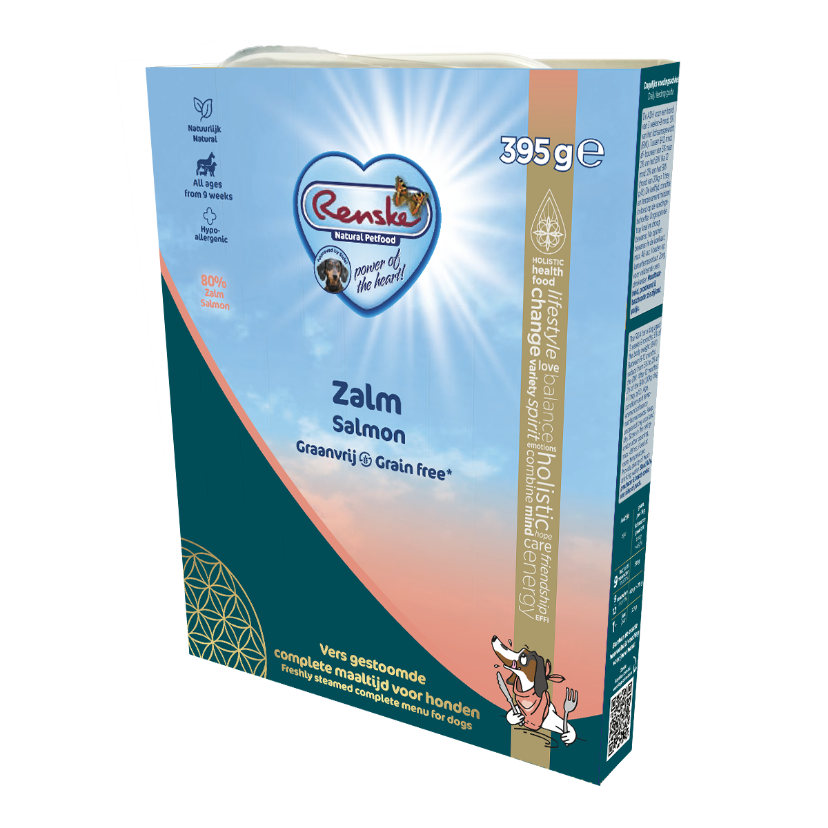 Renske Fresh Steamed Grain-Free Salmon 395 gr (10 pieces)