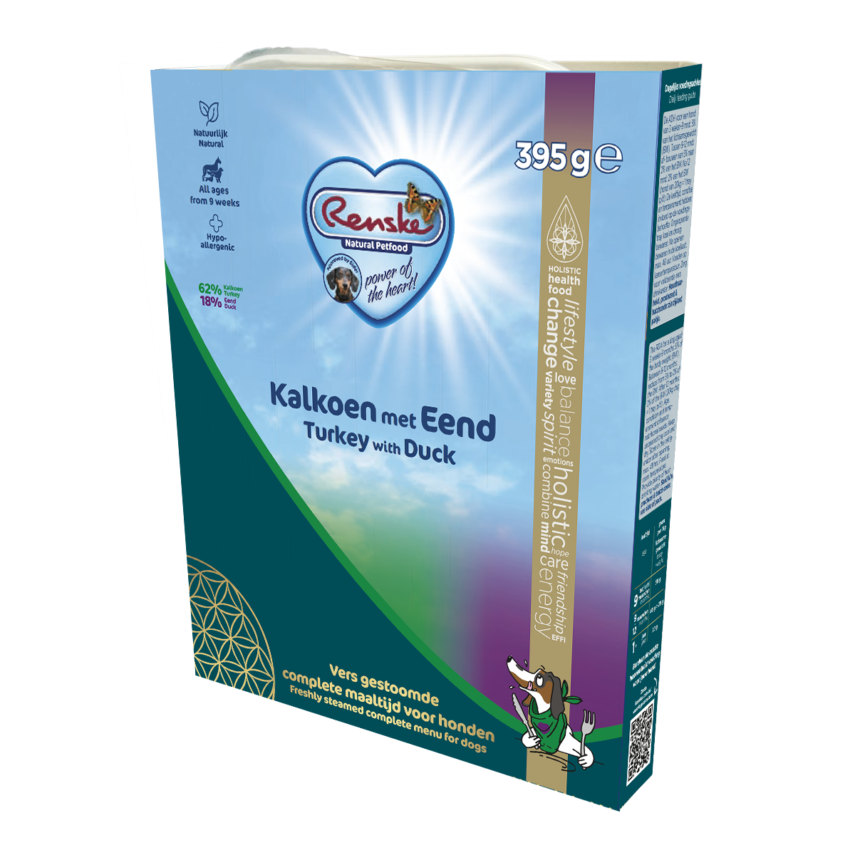 Renske Fresh Steamed Turkey & Duck 395g (10 pieces)