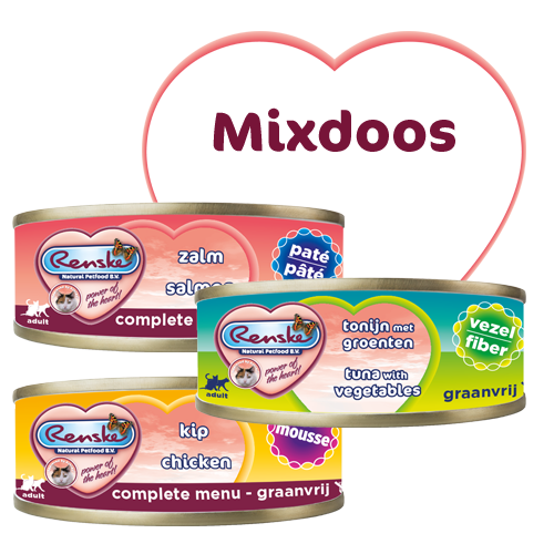Mixed box wet food 70 grams (24 pieces)
